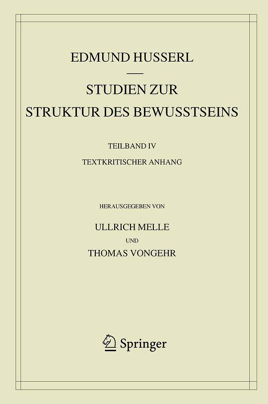 Studien zur Struktur des Bewusstseins
